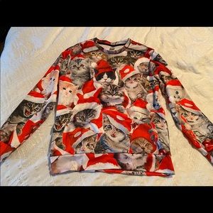 Santa Cat Ugly Christmas Sweater